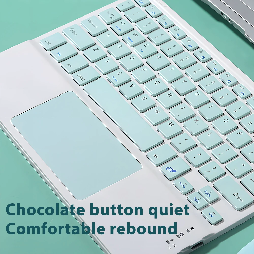 Wireless Keyboard with Touchpad for Android iOS Windows Bluetooth Keyboard and Mouse For Samsung Apple Lenovo Phone Tablet detail