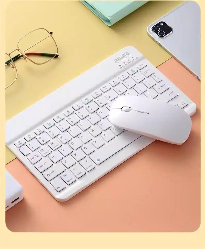 NexusClick Bluetooth Keyboard and Mouse For iPad Xiaomi Samsung Huawei Phone,Slim Mini Wireless Keyboard For Android IOS Windows detail