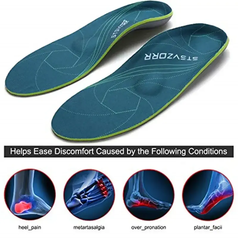 Flat Feet Template Arch Support Orthopedic Insoles,Men Women Plantar Fasciitis Heel Pain Orthotics Insoles Sneakers Shoe Inserts product view