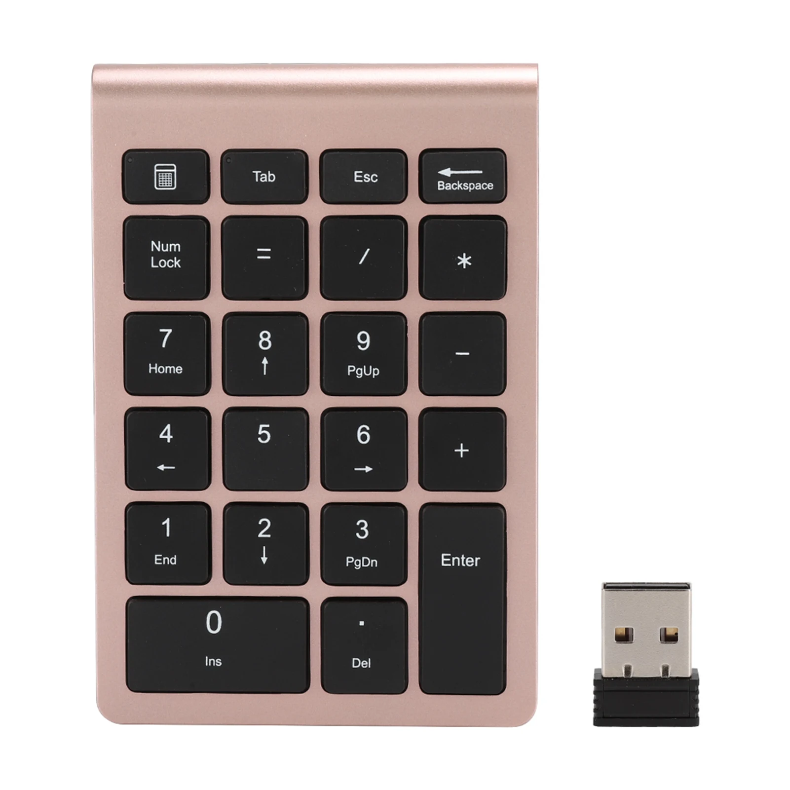 22Keys Numeric Keyboard 2.4G Wireless Mini Portable Ergonomic Design Digital Keyboard Numpad with USB Receiver for Office Laptop detail