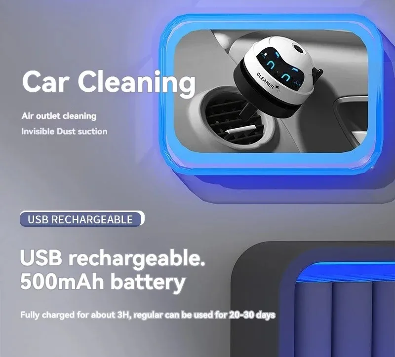 Mini Handheld USB Rechargeable Vacuum Cleaner For Keyboard Car Pet Hair Rubber Shavings Desktop Dust Removal detail