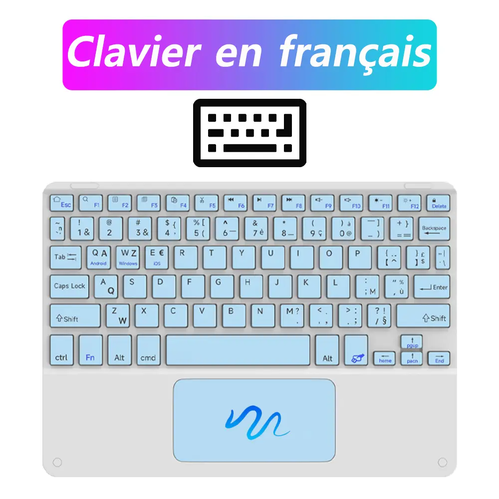Wireless Keyboard with Touchpad for Android iOS Windows Bluetooth Keyboard and Mouse For Samsung Apple Lenovo Phone Tablet product view