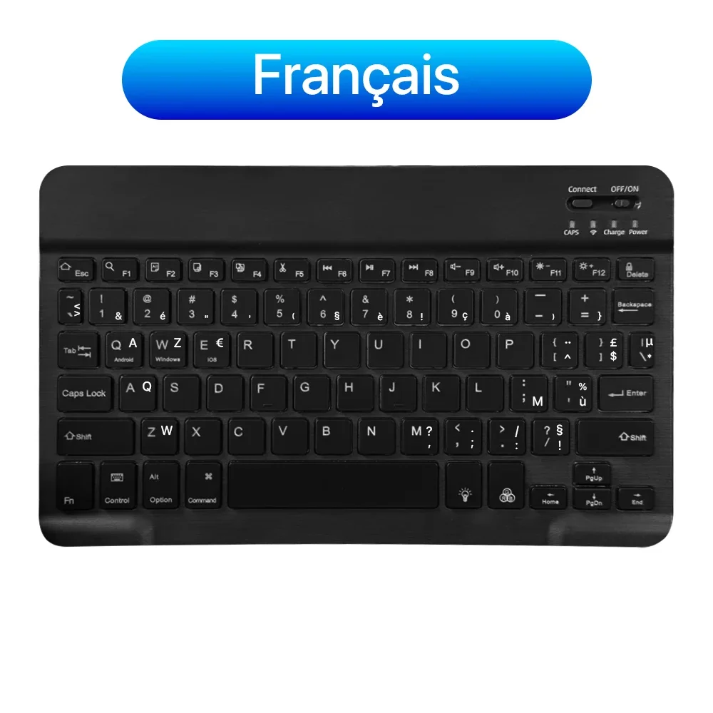 2026 New Bluetooth Keyboard Mouse For iPad Xiaomi Samsung Android iOS Windows Tablet Phone Mini Wireless Keyboard Spanish Hebrew detail