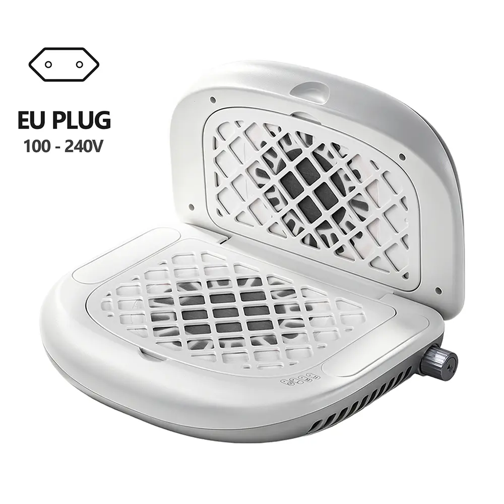 Foldable Nail Dust Collector Dual-Turbine Speed Adjustable Manicure Nail Vacuum Cleaner 90° Dual-Sided Dust Collection Nail Tool product view