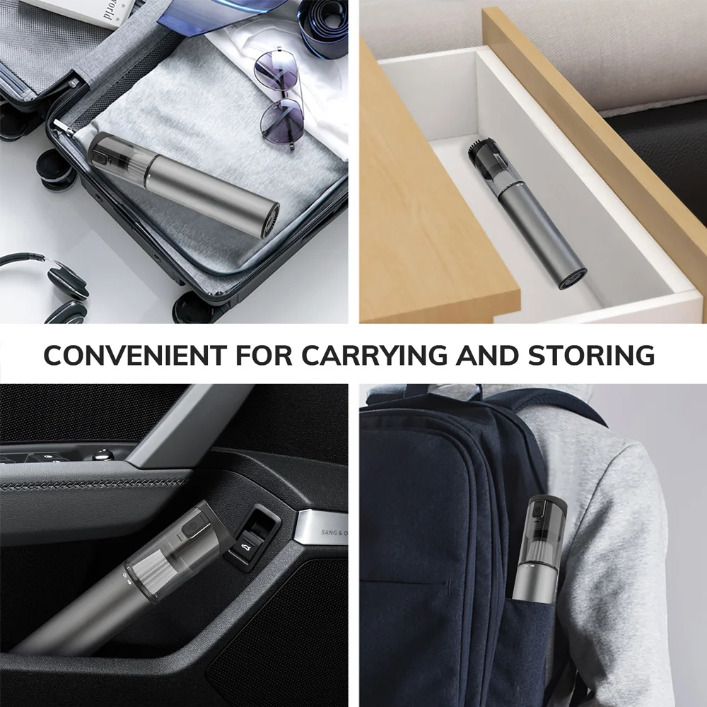Cordless Laptop Vacuum Cleaner Portable USB Rechargeable Car Vacuum Mini Cool ModelXAluminum Alloy detail