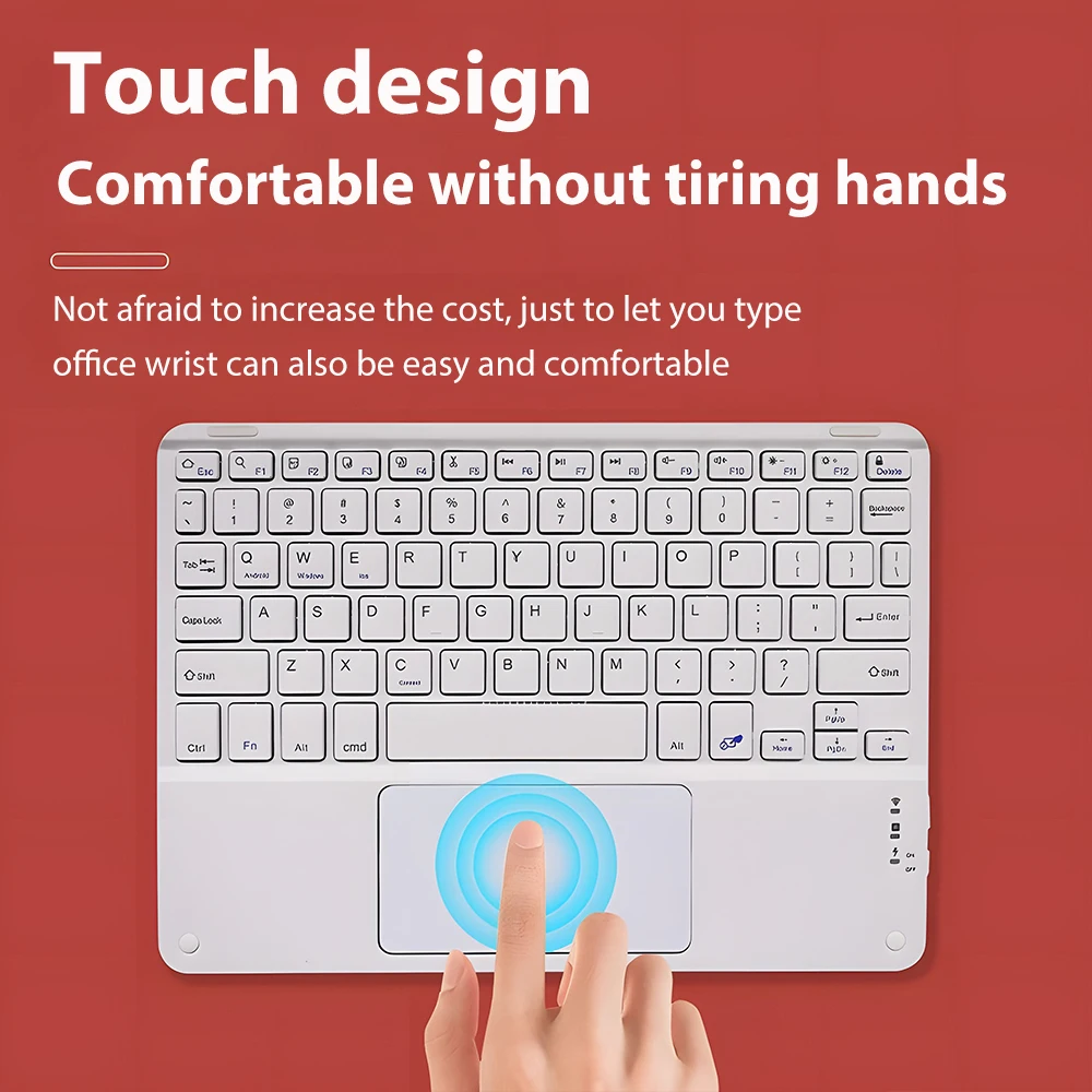 Wireless Keyboard with Touchpad for Android iOS Windows Bluetooth Keyboard and Mouse For Samsung Apple Lenovo Phone Tablet detail