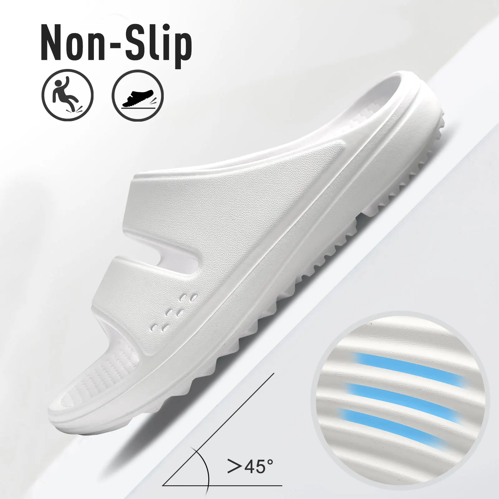 Bebealy Women Orthopedic Slippers With Arch Support Outdoor Men Slippers Soft Antiskid Home Slippers Indoor EVA Cloud Slippers detail
