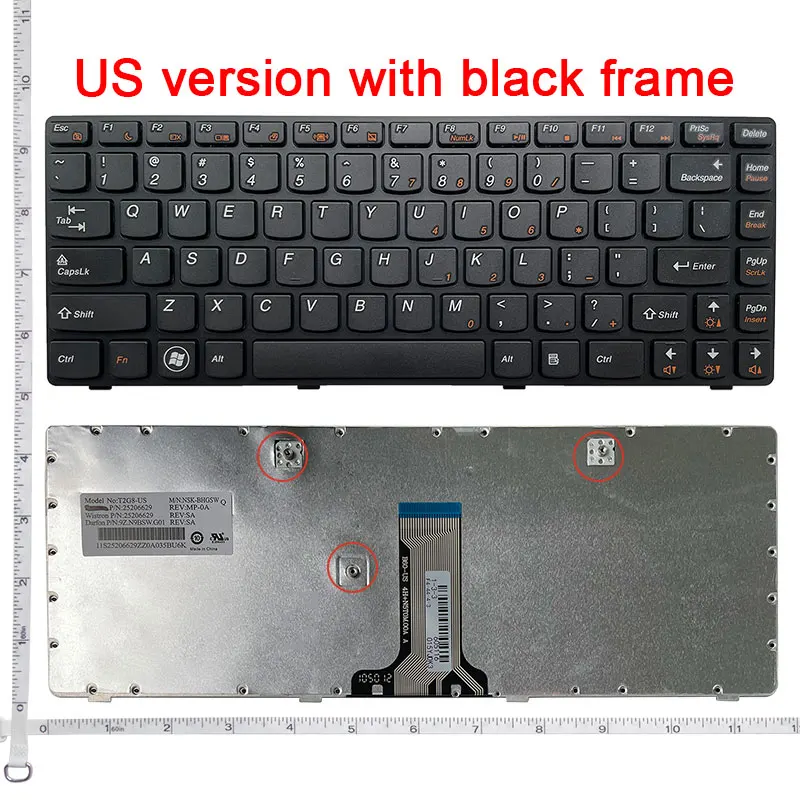 US/RU/SP/BR English NEW Laptop Keyboard For Lenovo G480 G485 Z380 Z480 Z485 G410 G405 G490 A/AM/AT S410P Flex14G Flex14D Flex14A detail