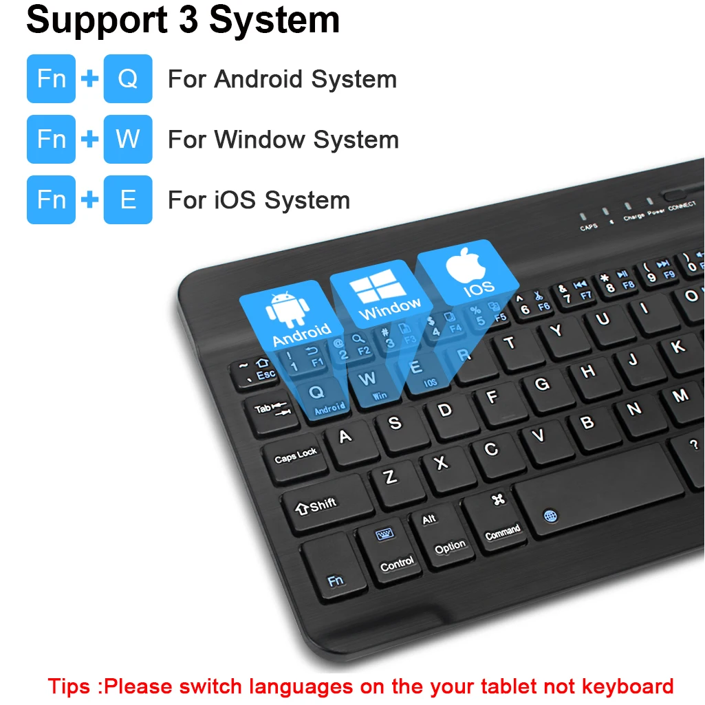 Wireless Keyboard Spanish French Azerty Russian With N And Mouse Mini Bluetooth Gamer For iPad Mac Tablet PC Phone Cell Laptop product view