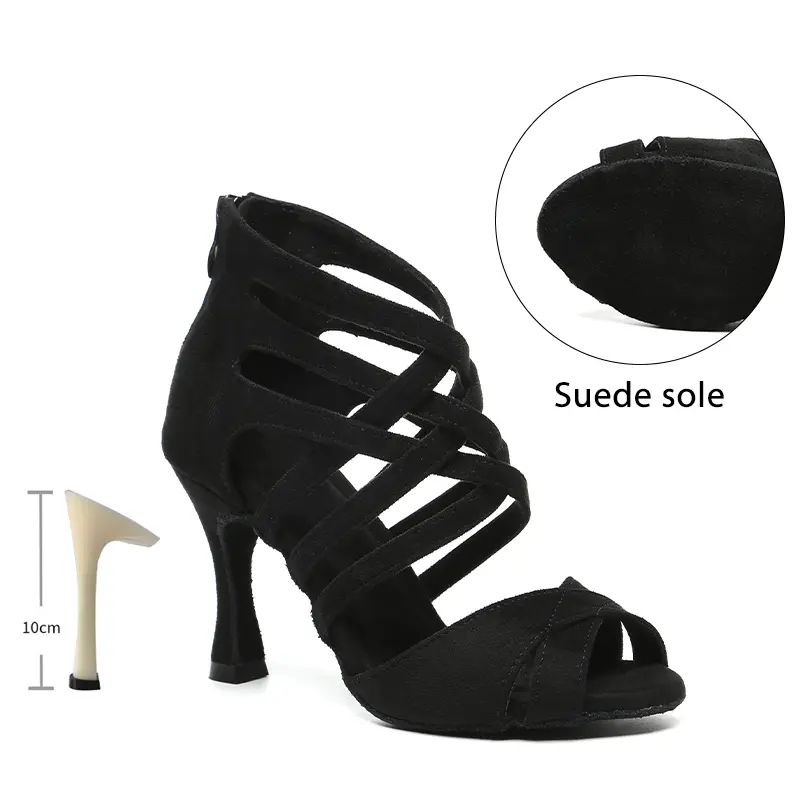 Red Women Heels for Dancing Latin Dance Shoes Girls Ladies Tango Latin Dance Shoes Ballroom Salsa Performance Shoes Party Shoes product view