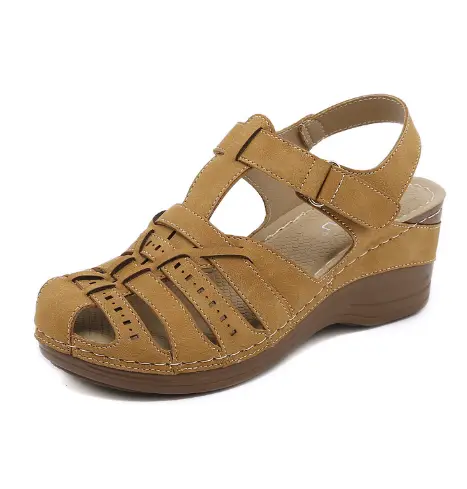 Summer New Slope Heel Baotou Sandals Large Women's Shoe Item Number- product view
