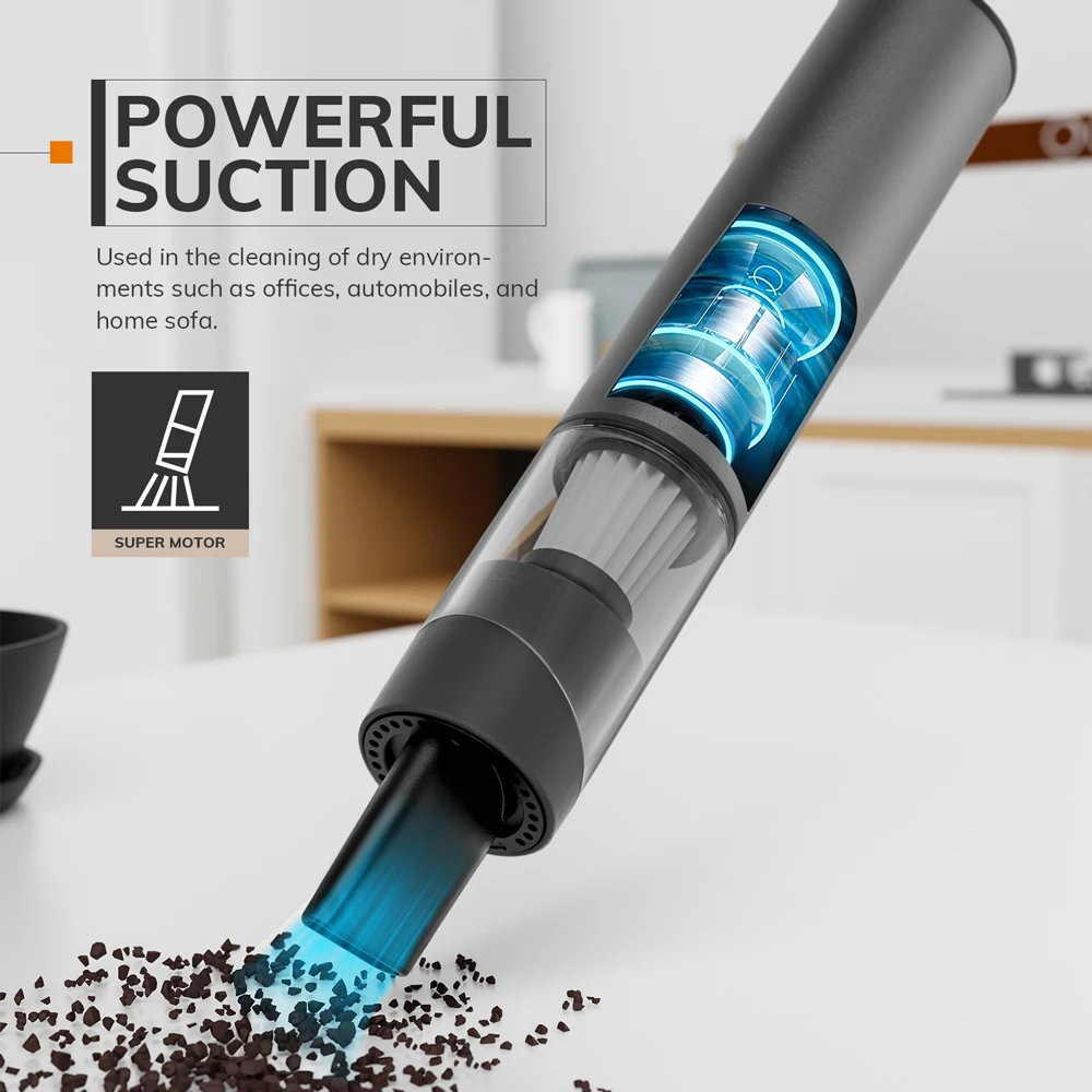 Cordless Laptop Vacuum Cleaner Portable USB Rechargeable Car Vacuum Mini Cool ModelXAluminum Alloy detail