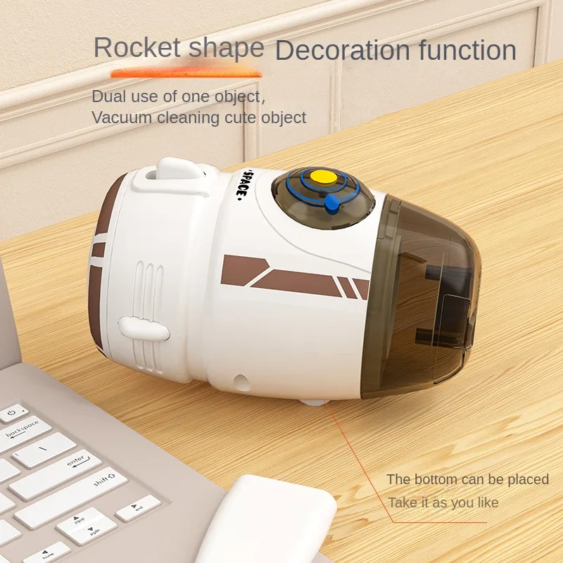 2026 New Desktop Vacuum Cleaner Electric Usb Charging Night Light Handheld Desktop Cleaner Rubber Shavings Mini Keyboard Dust detail