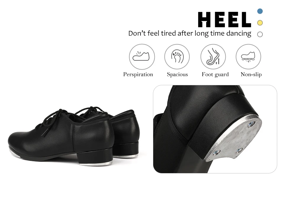 Tap Dance Shoes Sports Dance Shoes Women/Men Kicked Shoes Performance Tap Dancing Shoes Step Sneakers High-impact Aluminum Plate detail