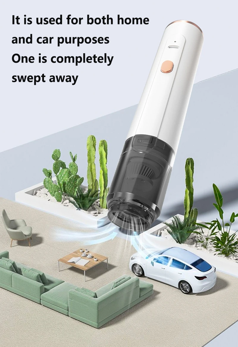 Lenovo Handheld Vacuum Cleaner 3-in-1 Suction/Blow/Water Absorption Strong Suction Portable for Car Powder Desktop Cleaning detail