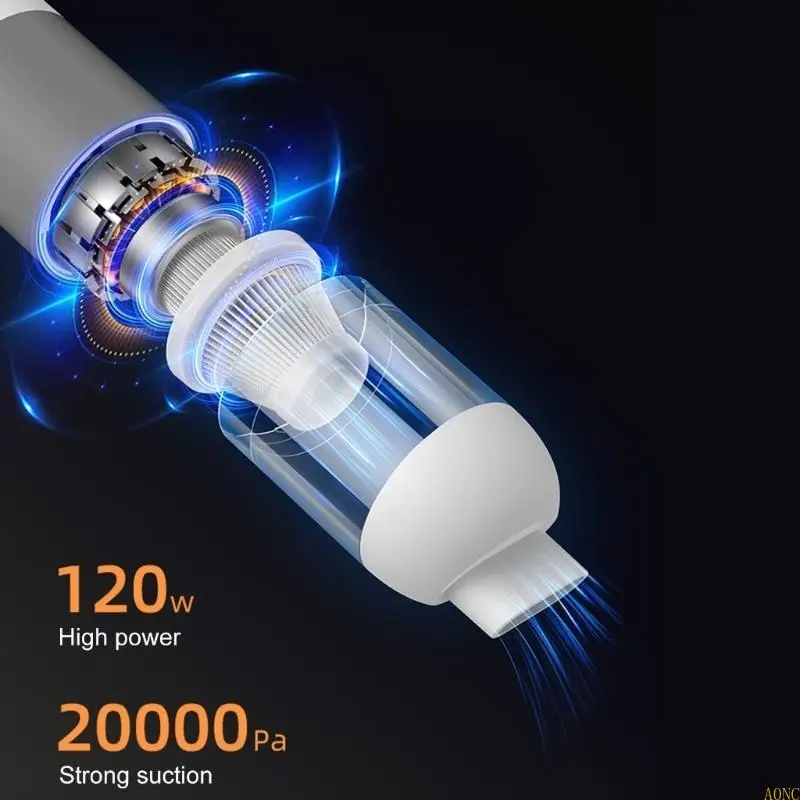 A0NC Convenient Desktop Vacuum Cleaner Wireless Car Vacuum Small Vacuum Cleaner Vacuum Dust Cleaner Great for Car Interior detail