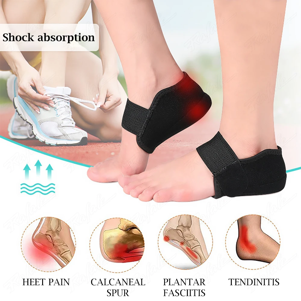 1 Pair Soft Height Increase Insole Sock For Men Women Half Heel Protectors Heightening Shoes Sole Pad Lift Heighten Foot Cushion detail