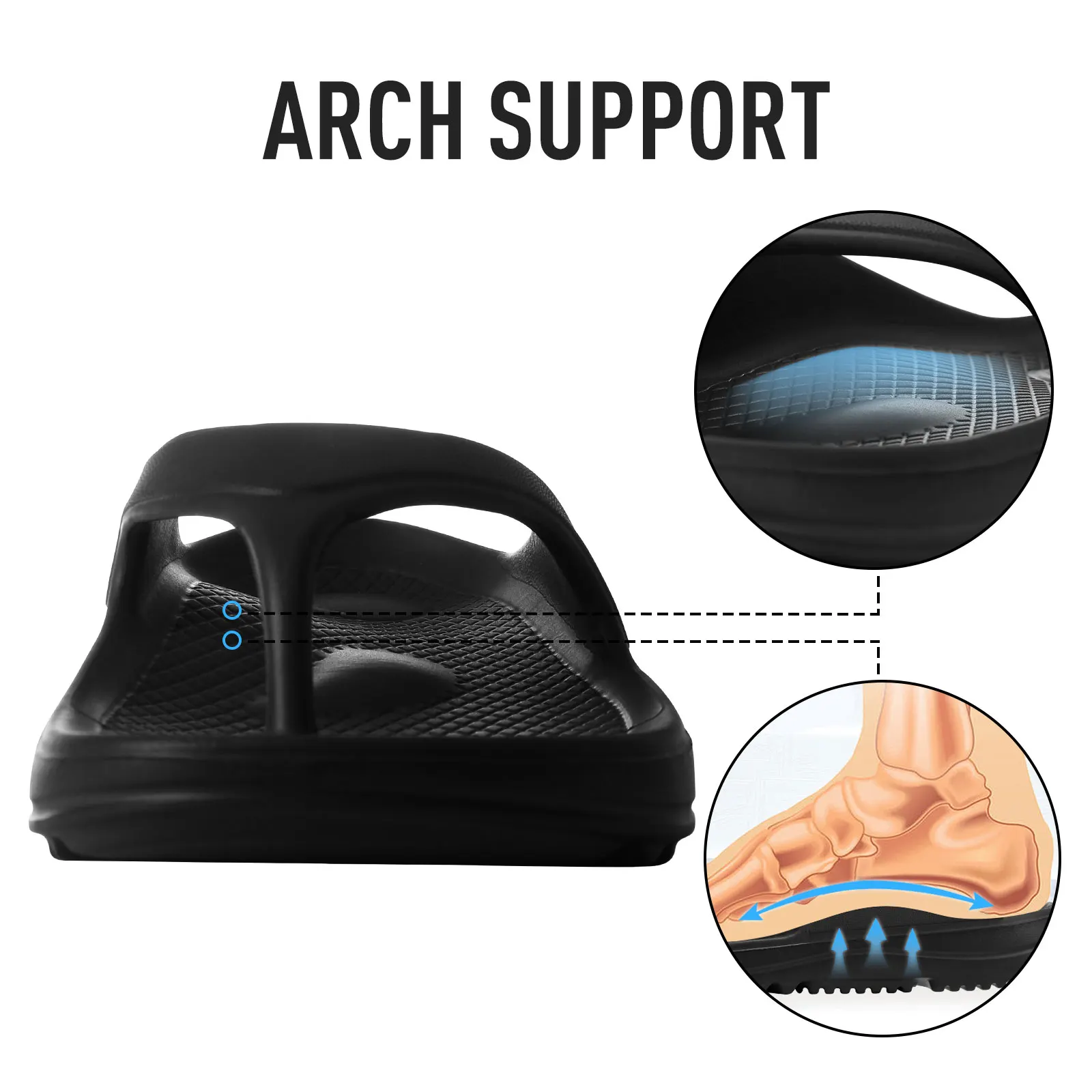 Bebealy Women Orthopedic Slippers With Arch Support Outdoor Men Slippers Soft Antiskid Home Slippers Indoor EVA Cloud Slippers detail
