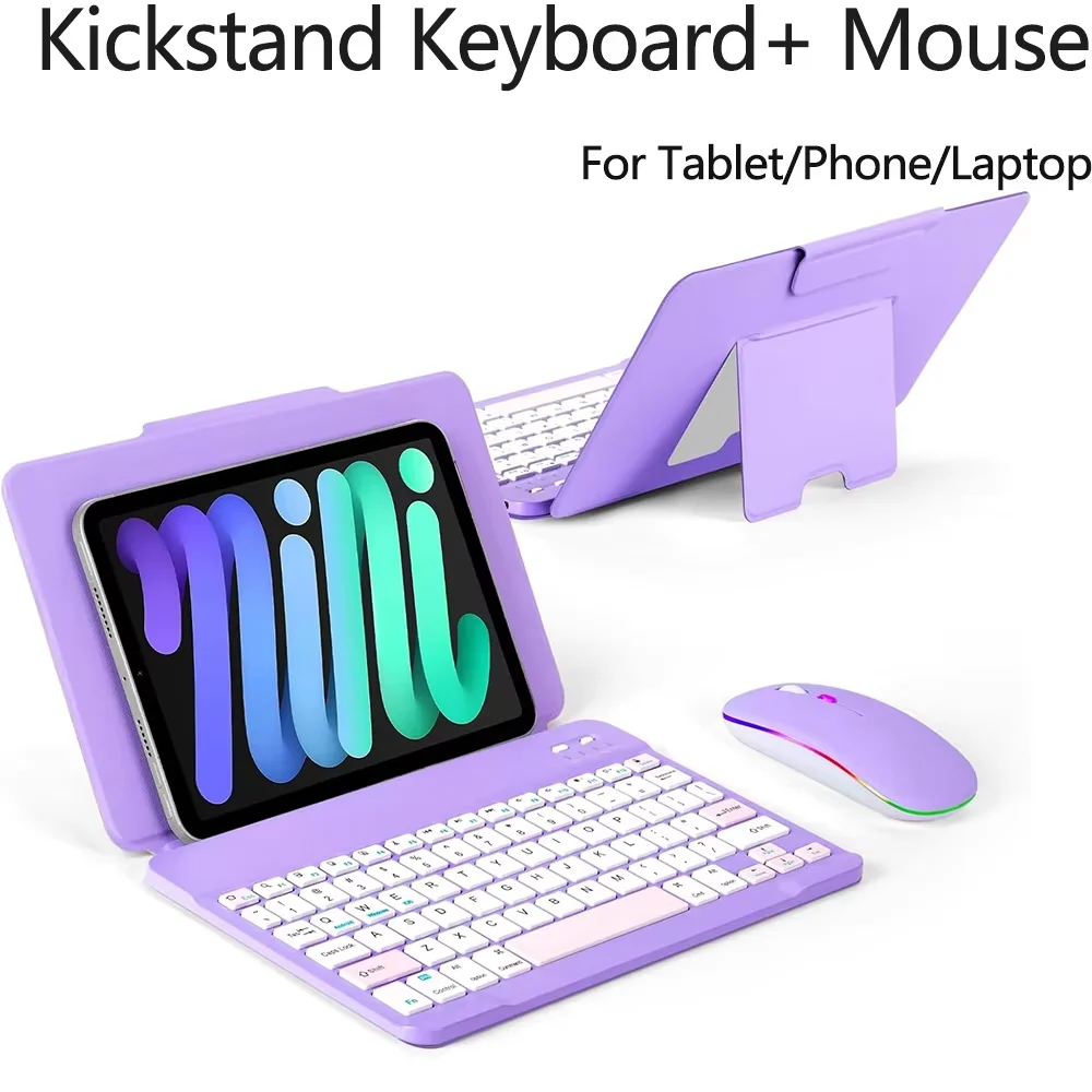 Mini Wireless Bluetooth Keyboard with Touchpad Mouse For Laptop Tablet Phone Ipad Rechargeable Gaming Windows Android IOS product view