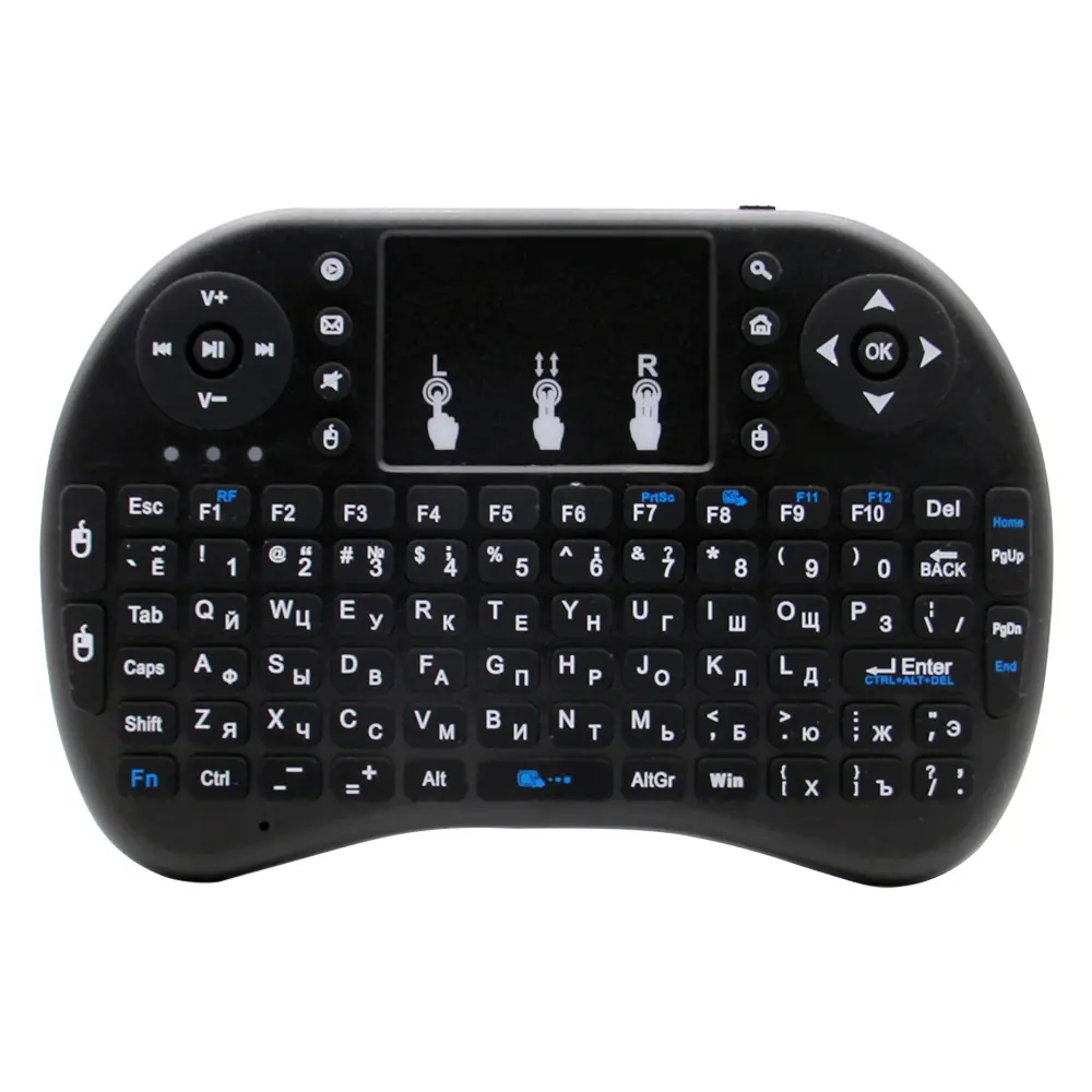 i8 Mini Wireless Battery Keyboard 2.4GHz English Language Air Mouse With Touchpad Handheld for Laptop Android TV Box PC product view
