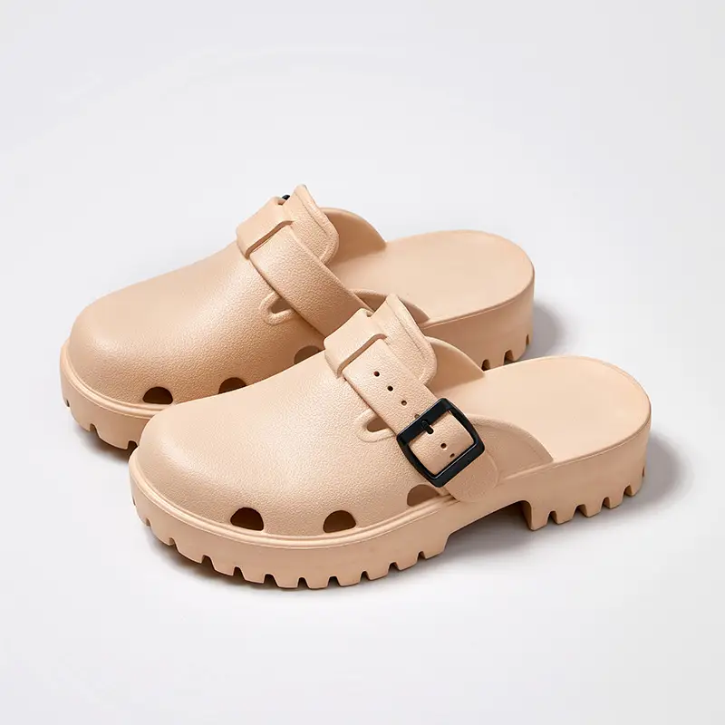 Smile Pop Women Platform Sandals Summer Clogs Slippers Fashion Women's Flat Slippers Outdoor Antiskid Waterproof Home Sandals product view