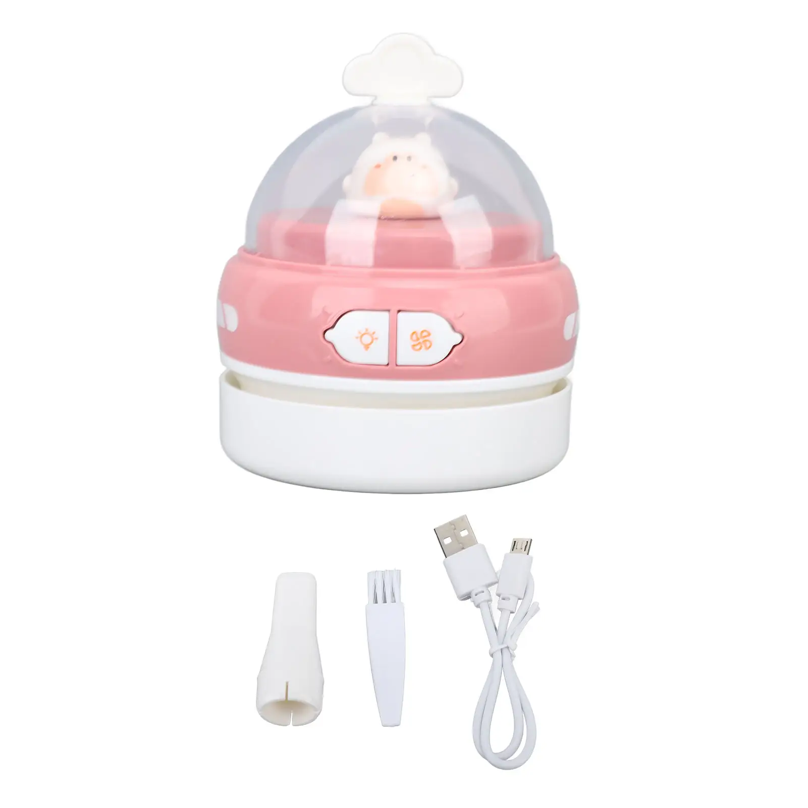 Portable Desktop Vacuum Cleaner Cordless USB Charging Handheld Dust Sweeper Efficient Night Light Table Pencil Eraser Shavings product view