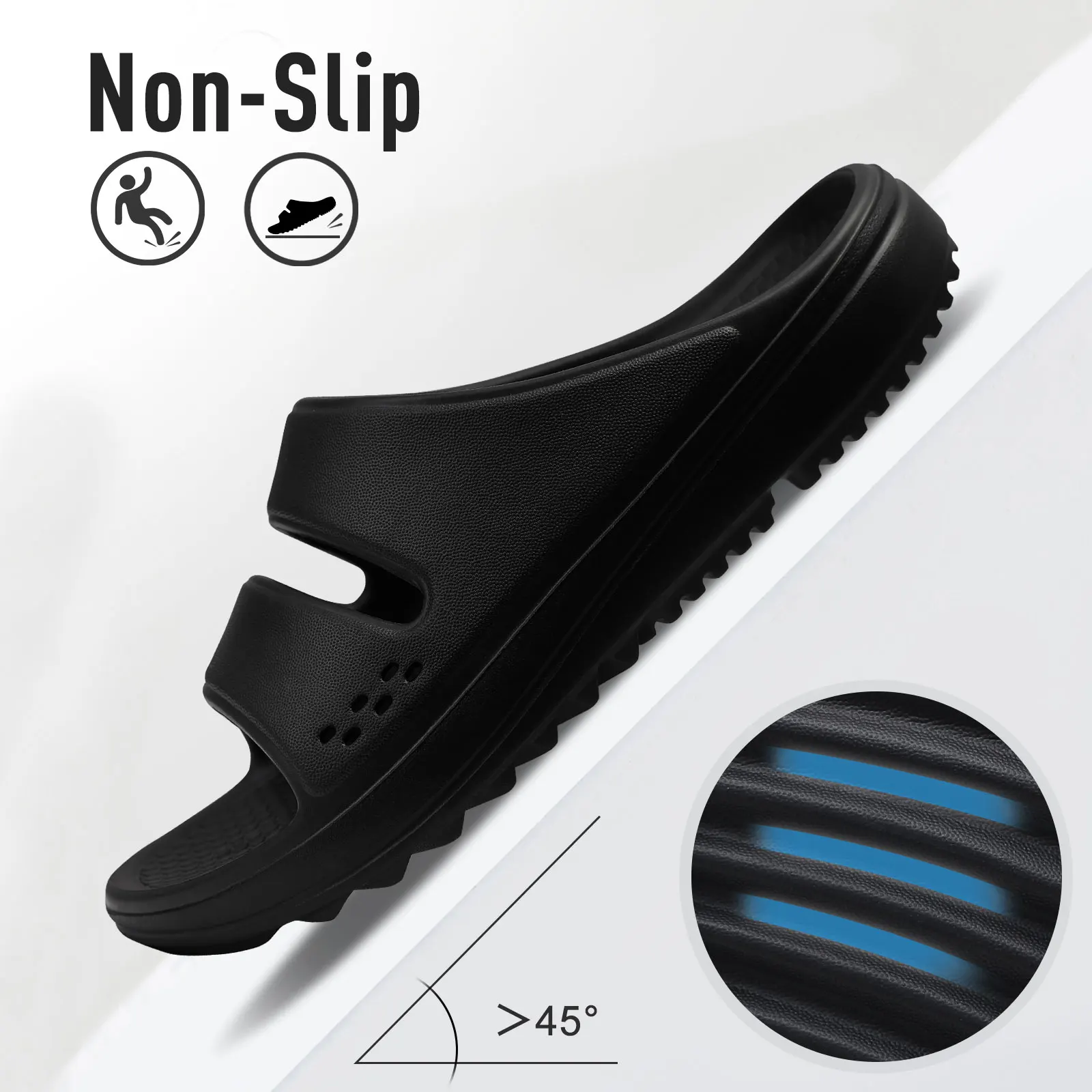 Bebealy Women Orthopedic Slippers With Arch Support Outdoor Men Slippers Soft Antiskid Home Slippers Indoor EVA Cloud Slippers detail