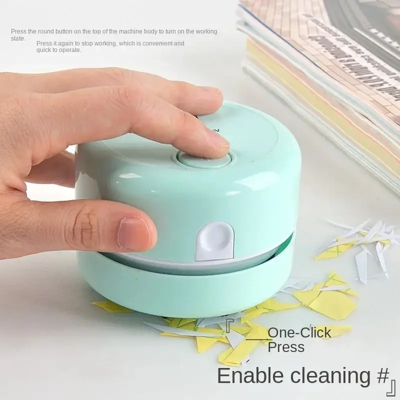 Mini Portable Silent Desktop Vacuum Cleaner for Office Home Study Cleaning Exquisite Gift product view