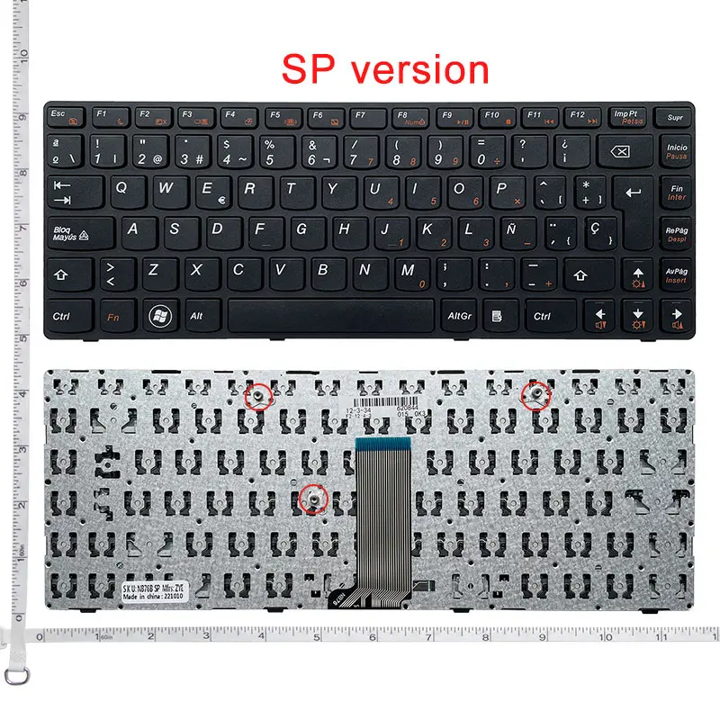 US/RU/SP/BR English NEW Laptop Keyboard For Lenovo G480 G485 Z380 Z480 Z485 G410 G405 G490 A/AM/AT S410P Flex14G Flex14D Flex14A product view