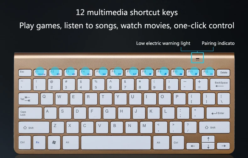 2.4G Wireless Keyboard and Mouse Combo Mini Korean Russian Spanish Hebrew Arabic Keyboard Mouse Set For Notebook Laptop Mac detail