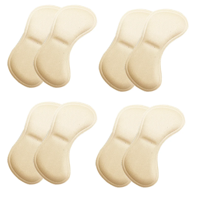 4 Pairs Heel Insoles Pads Patch Pain Relief Anti-wear Cushion Feet Care Heel Protector Adhesive Back Sticker Shoes Insert Insole detail