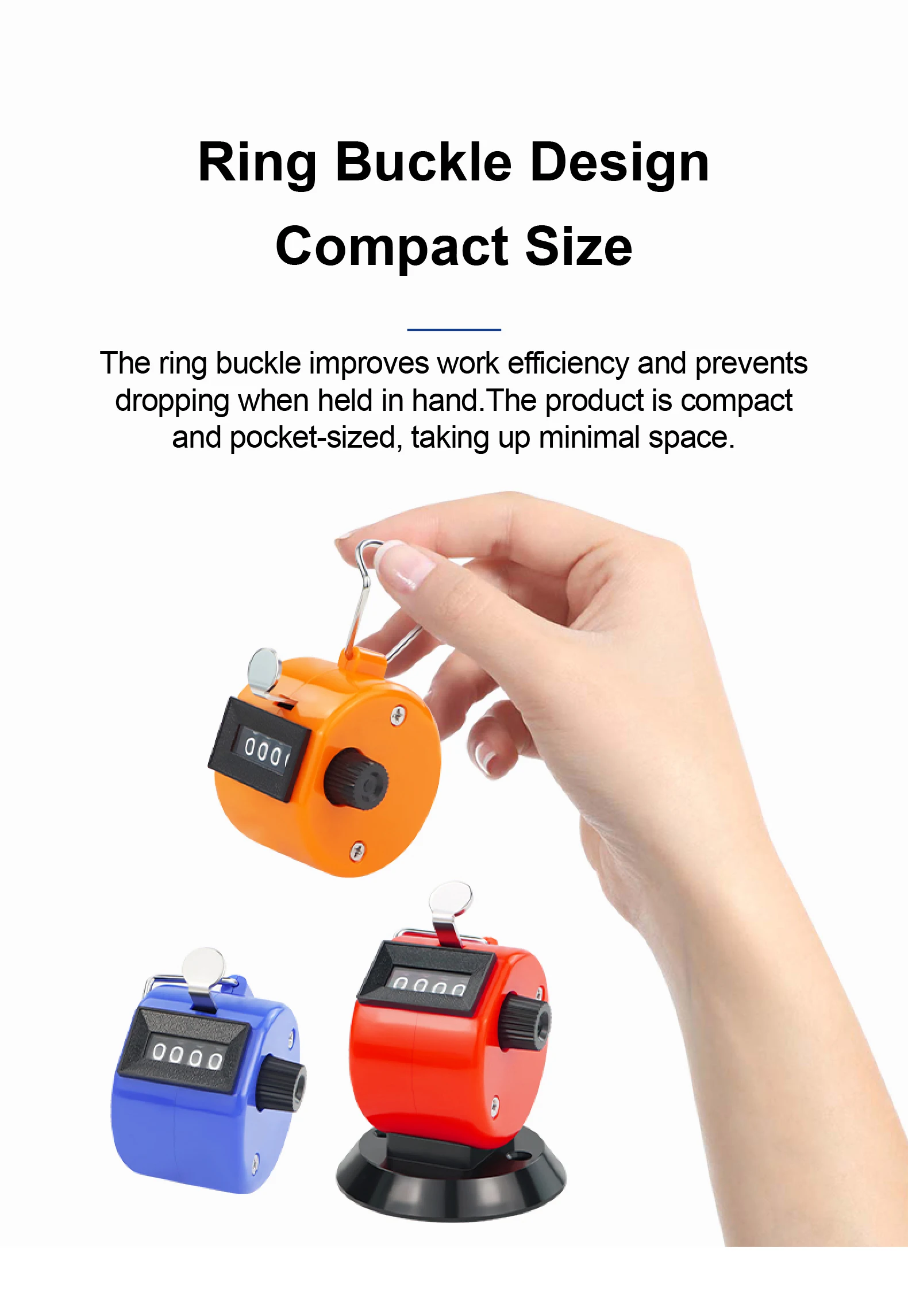 4 Digit Handheld Mechanical Tally Counter Clicker for Events Crowd Counting Warehouse Attendance 09999 No Battery detail
