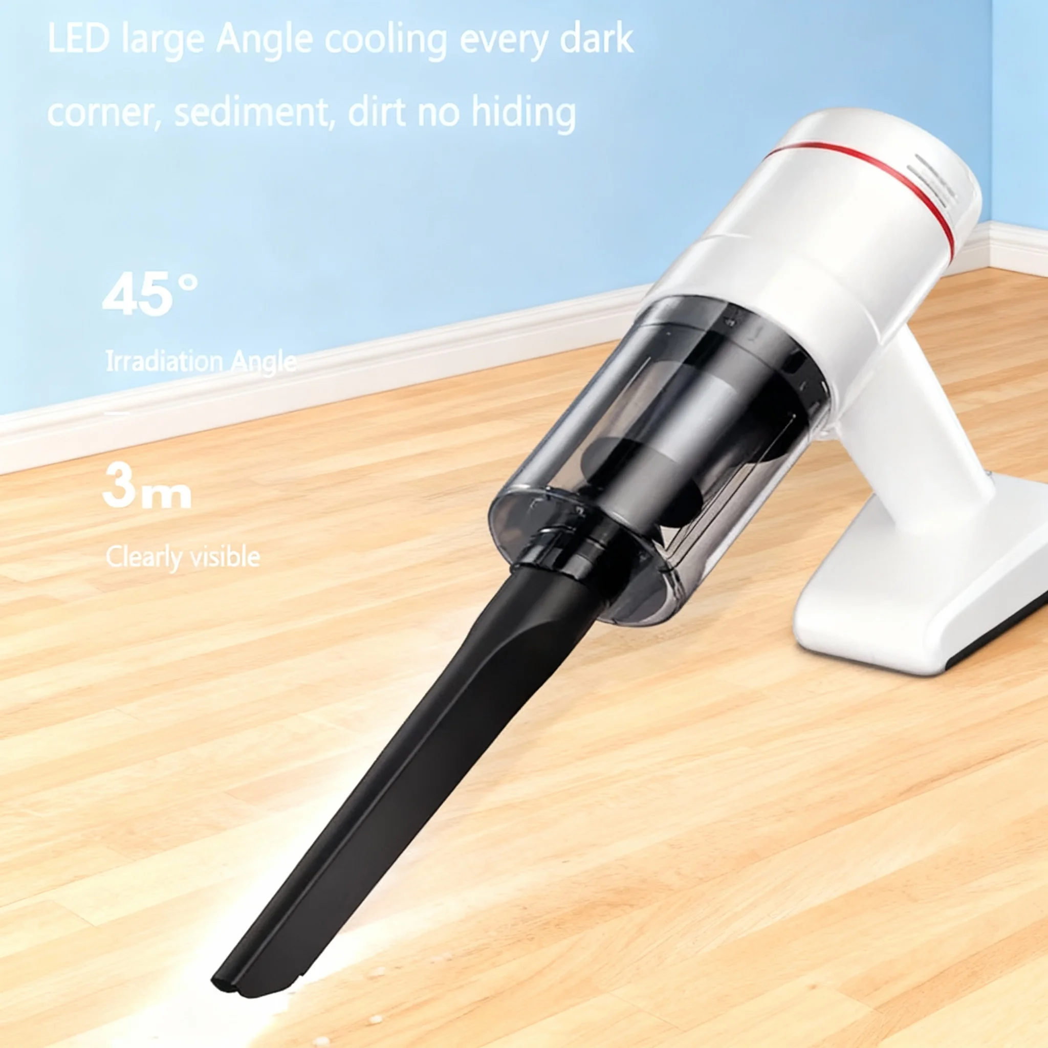 95000Pa Wireless Handheld Vacuum Cleaner Car Use Large Suction and Cordless Portable Cleaning Robot Home Vacuum Cleaner product view