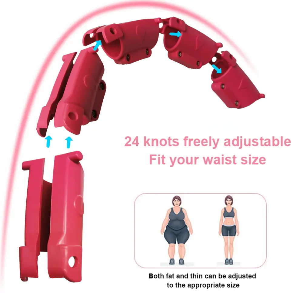 21/24/27/30 Knots Sport Fitness Hoops Abdominal Thin Waist Exercise Massage Hoop Fitness Equipment Gym Home Training Weight Loss product view