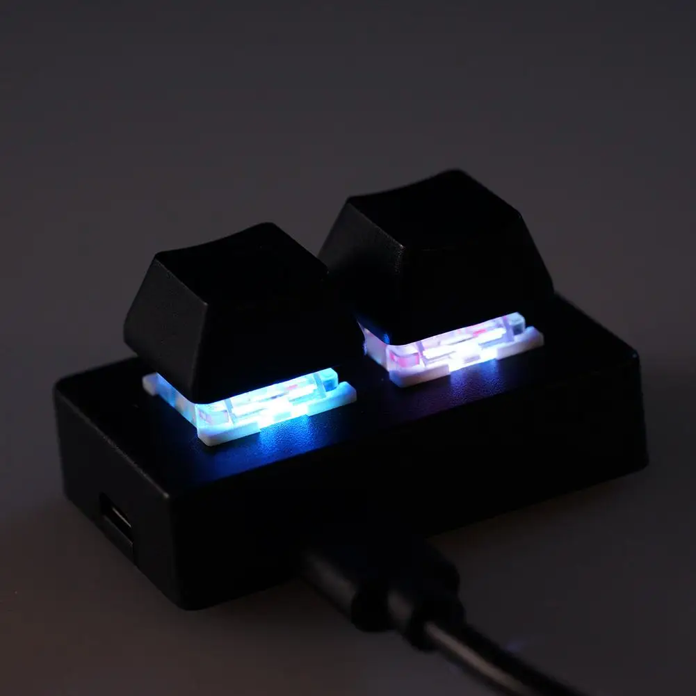 2 Keys USB Custom Programmable Macro Mini Keyboard Copy and Paste Keypad For Photoshop Gaming Keypad Red Switch detail