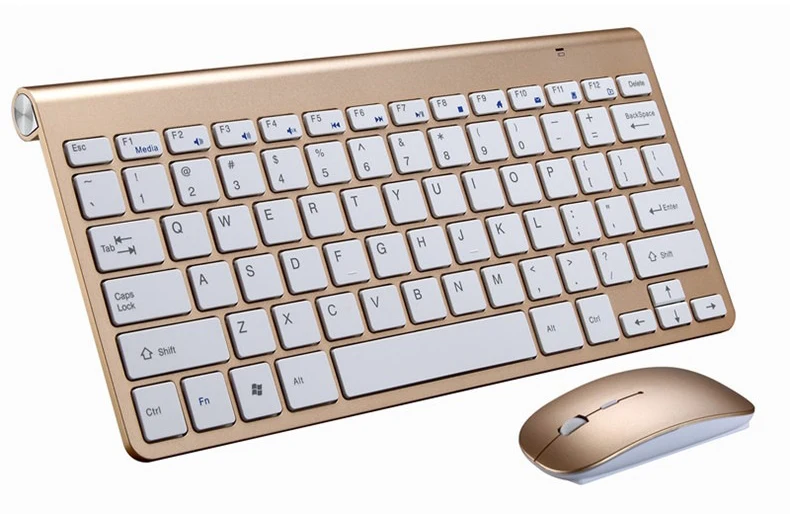 2.4G Wireless Keyboard and Mouse Combo Mini Korean Russian Spanish Hebrew Arabic Keyboard Mouse Set For Notebook Laptop Mac detail
