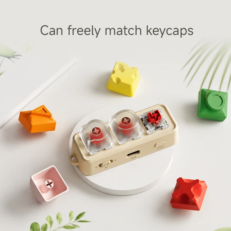 Hanlin Yue Pink Free3 Mini Bluetooth Keyboard Vertical Short Film up down Switch Reader Page Flip Compatible with Kobo detail