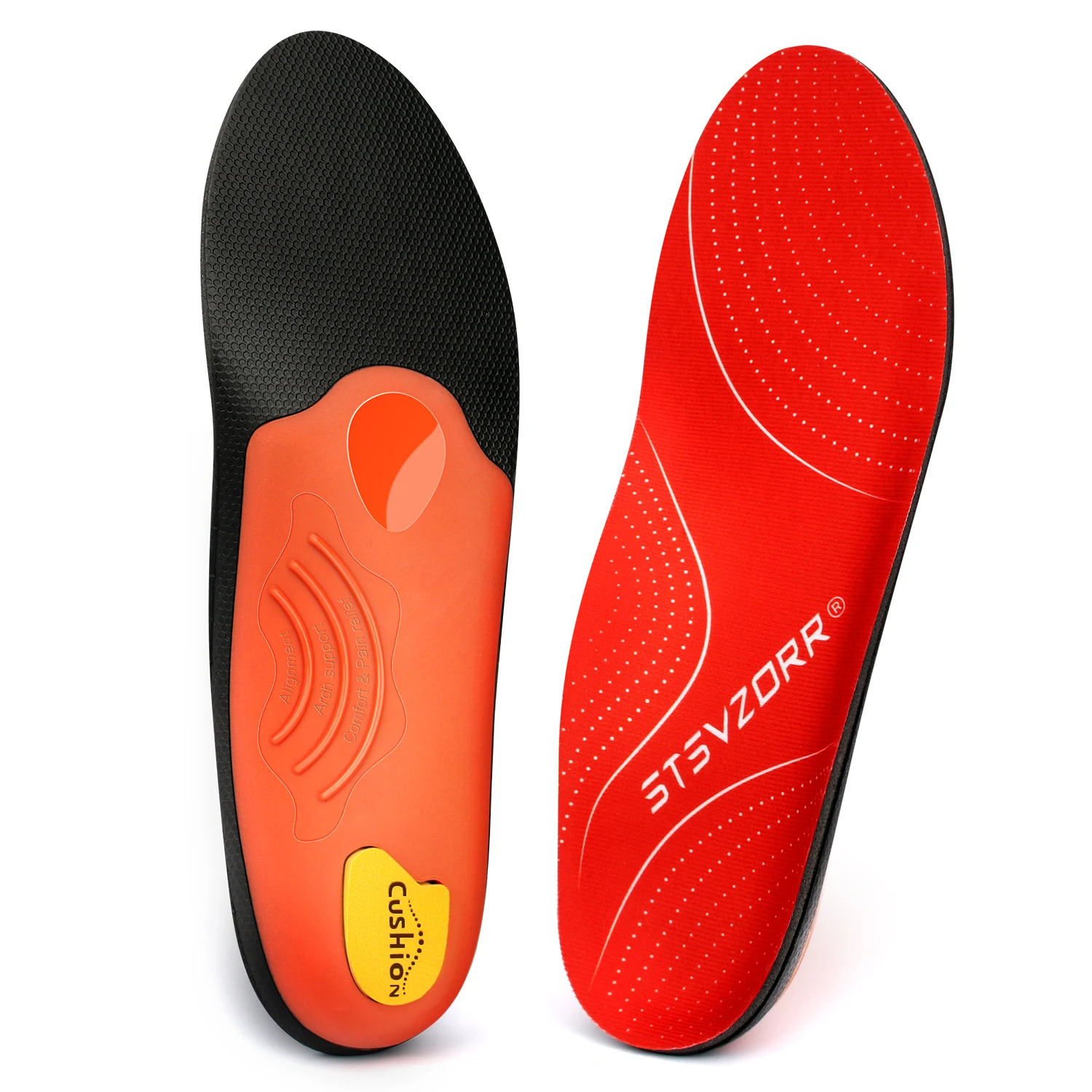 Flat Feet Template Arch Support Orthopedic Insoles,Men Women Plantar Fasciitis Heel Pain Orthotics Insoles Sneakers Shoe Inserts detail