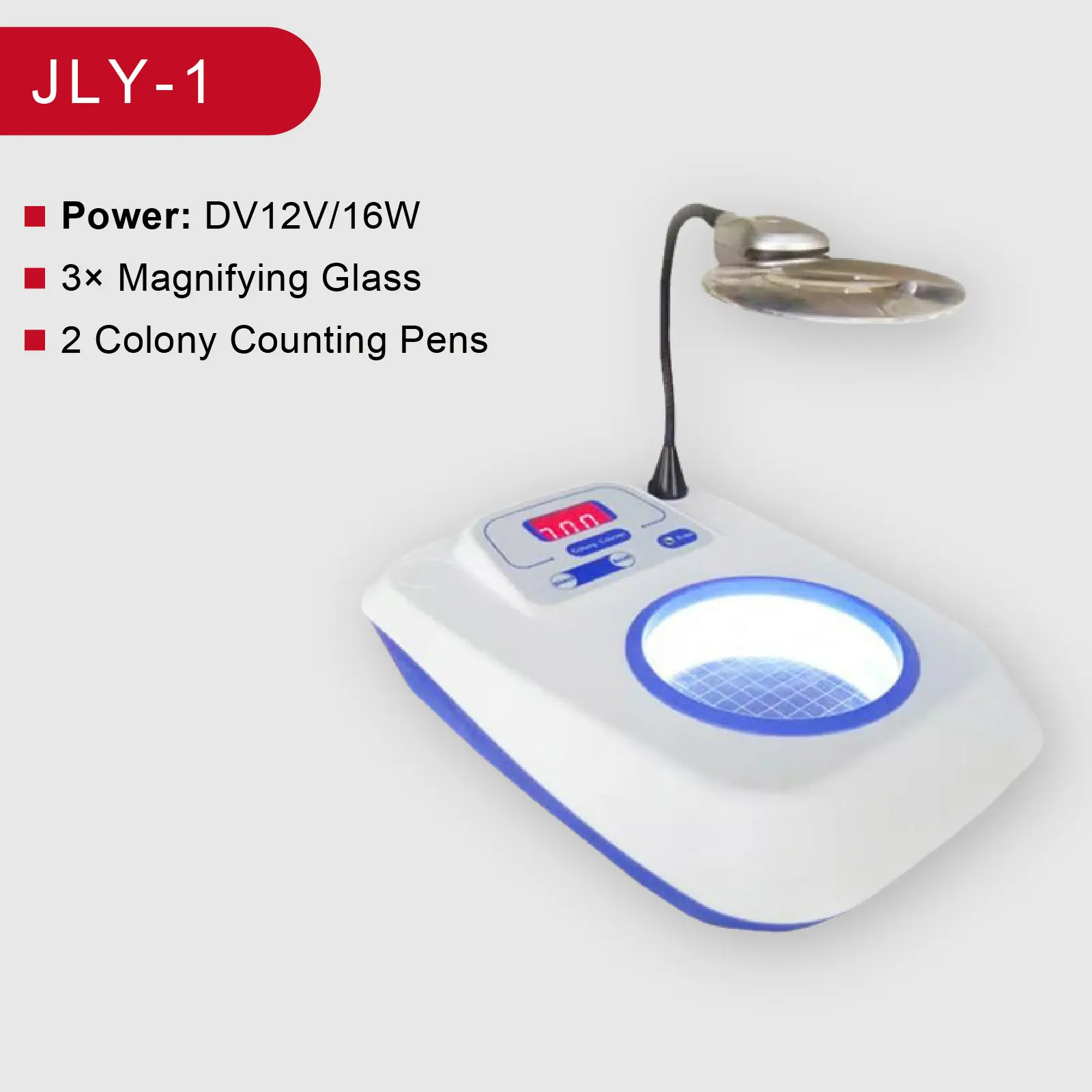 Digital Colony Counter XK97-A 220V  Bacterial Colony Counting Device Semi-Automatic Lab Colony Counter with LED Display product view