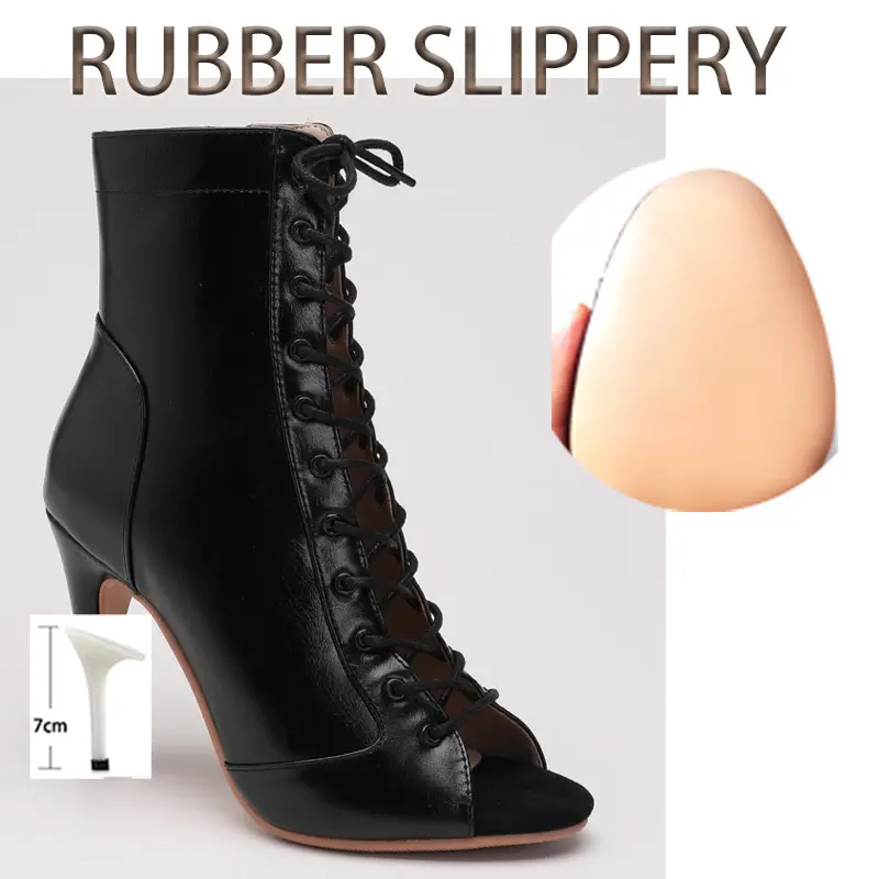 High Quality Party Stilettos Jazz Dance Ballroom Suede Sole Customizable Latin Dancing Outdoor Sexy Booties Big Size product view