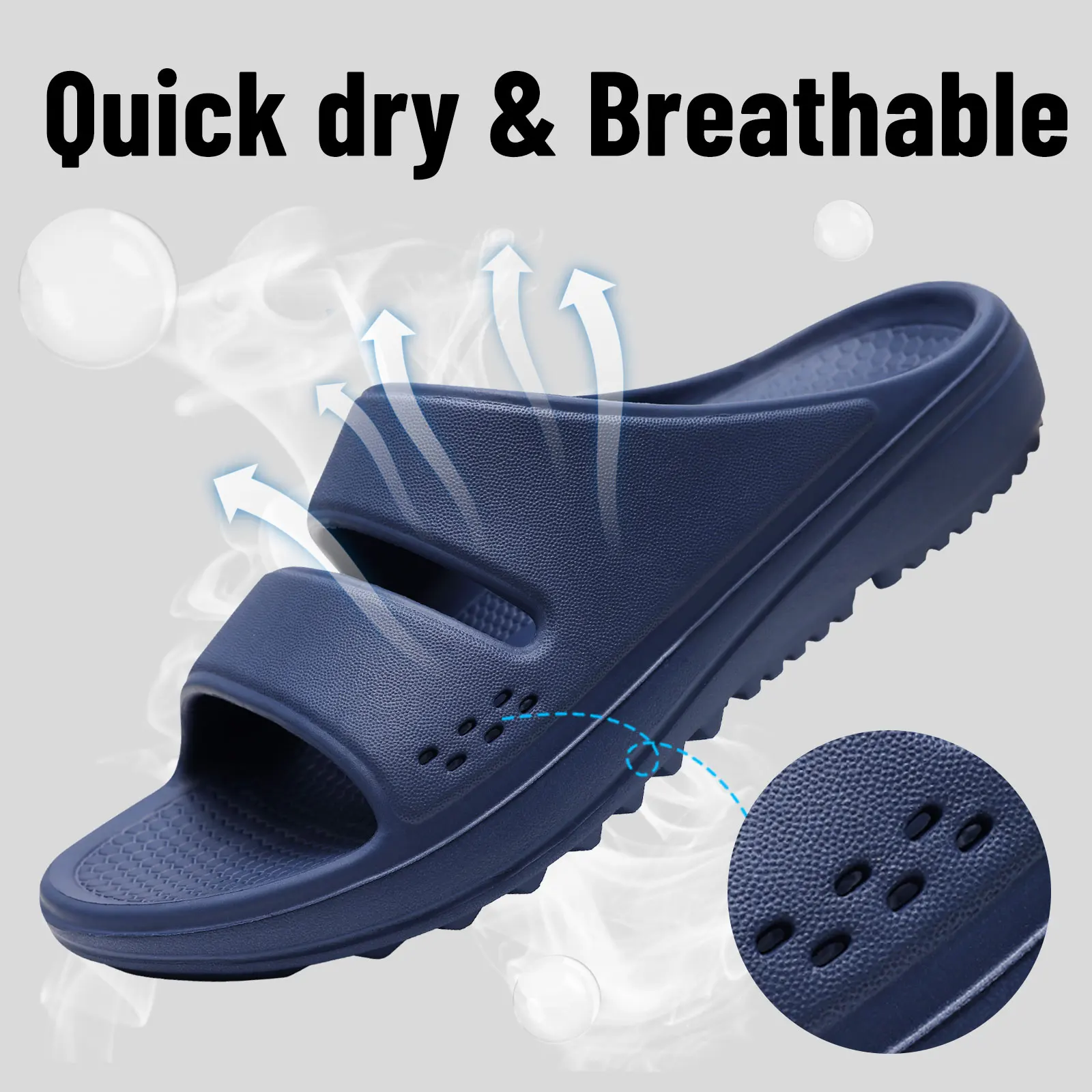 Bebealy Women Orthopedic Slippers With Arch Support Outdoor Men Slippers Soft Antiskid Home Slippers Indoor EVA Cloud Slippers detail