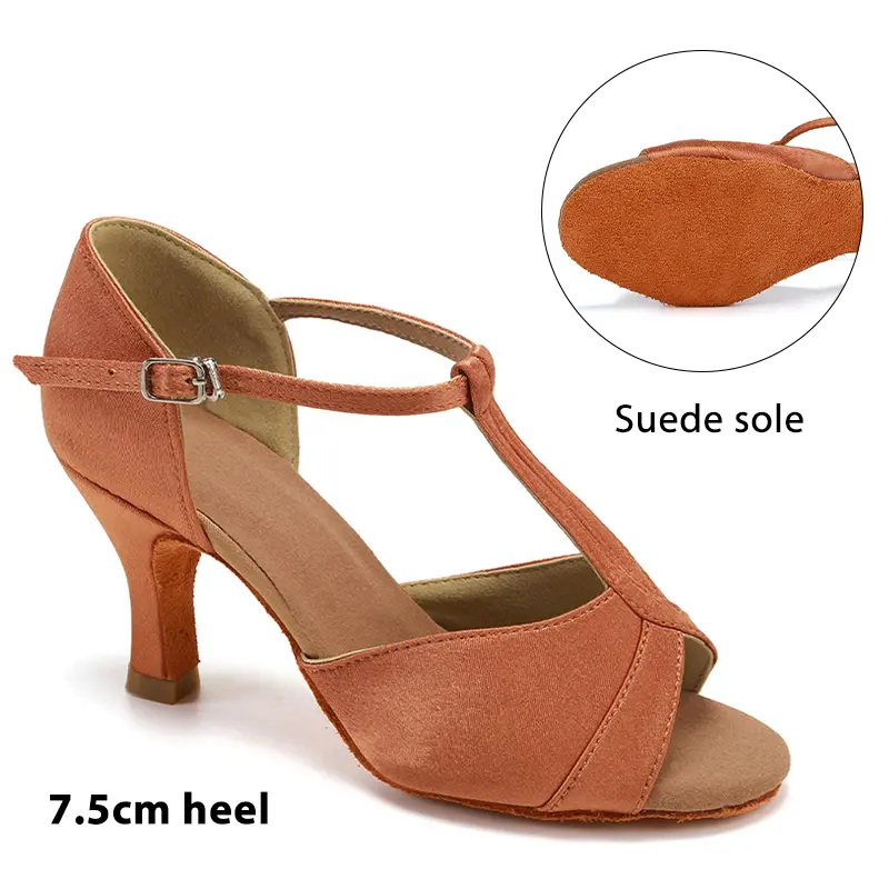 Women Latin Dance Shoes for Dancing Woman/Girls/Ladies Ballroom Modern Tango&Salsa 5.5/7.5CM Heel Dancing Shoes Training Sandal product view