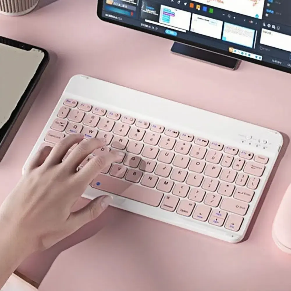 Ultra Thin 10 Inch Bluetooth Keyboard Rechargeable Mini Wireless Keyboard Universal Portable Portable Keyboard Mobile Use product view