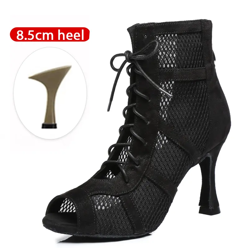 SWDZM Shiny Women Dance Boots Latin Jazz Dance Shoes Full Rhinestone Dancing Boots Customizable Heels Women Ladies Dancing Shoes product view