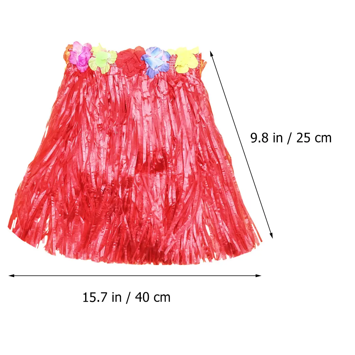 Kids Luau Costume Set Hawaiian Hula Skirt Head Hoop Bracelets Neck Garland Colorful Tropical Party Supplies for Beach Luau product view