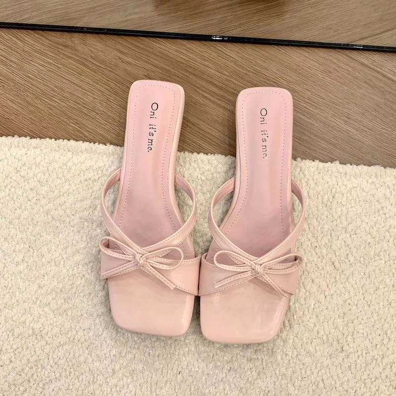 2026 New Designer New Summer Slope Heel Women Slippers Shoes Fashion Open Toe Shoes Design Style Banquet Party Sandals Shoes detail