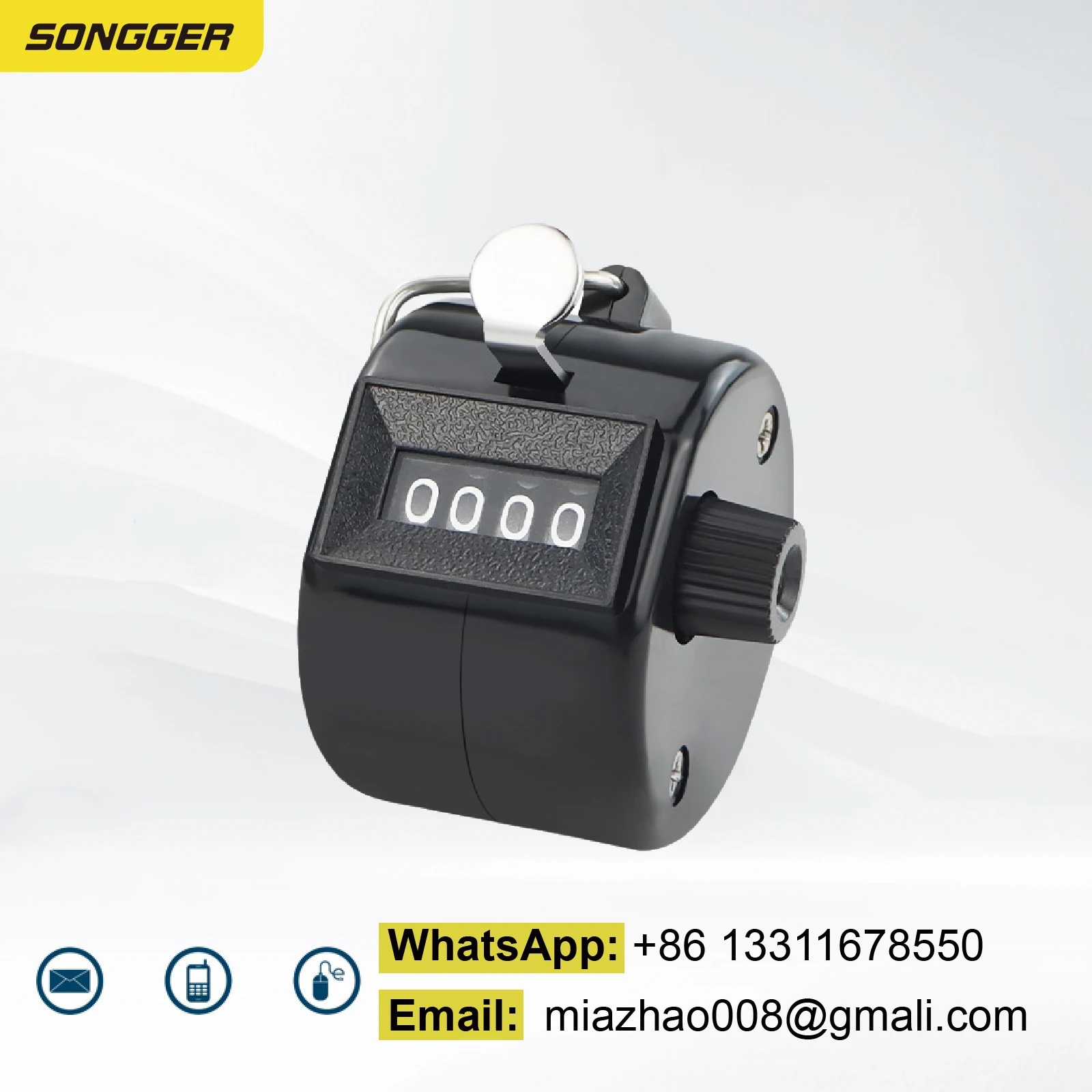 Manual Counter Mechanical Tally Handheld Rotary Clicker Counter Resettable People Counting Warehouse Golf Inventory Tool product view