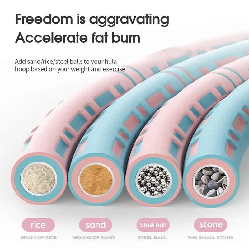 8 Section Sport Hoop Abdomen Circle Exercise Home Bodybuilding Lose Weight Yoga Hoop Exercise Crossfit Fitness Workout product view