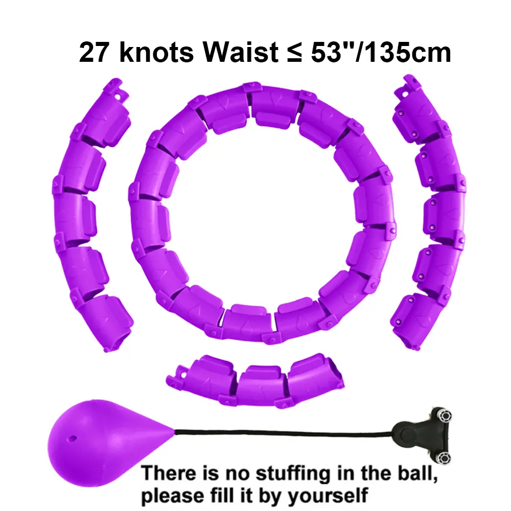 21/24/27/30 Knots Sport Fitness Hoops Abdominal Thin Waist Exercise Massage Hoop Fitness Equipment Gym Home Training Weight Loss product view