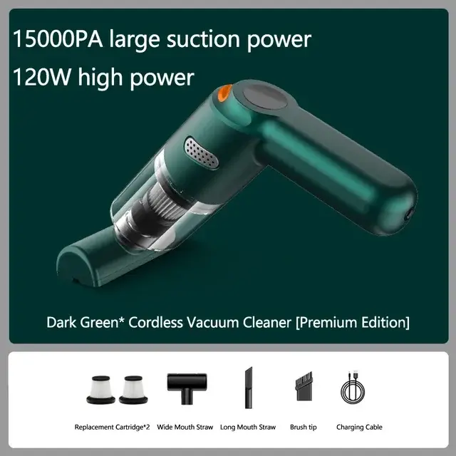 9500PaWireless Handheld Vacuum Cleaner Large Suction Car Vacuum Cleaner Household Mini Pet Hair Vacuum Cleaner Pet Hair Absorber product view